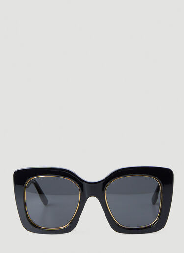 Gucci Oversized Square Frame Sunglasses Black guc0247363