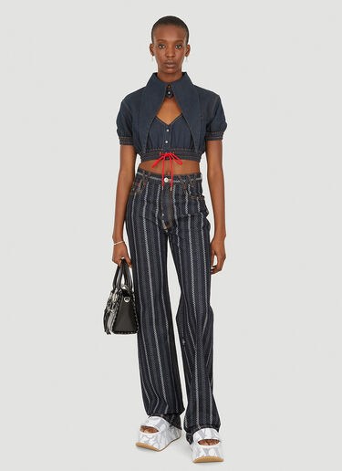 Vivienne Westwood 短款心形衬衫 蓝色 vvw0252006