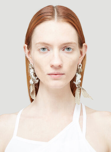 Georgia Kemball Silk Link Earrings Silver gkb0344008