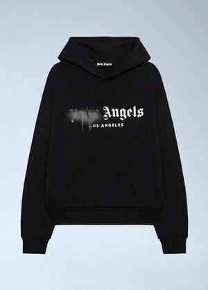 Palm Angels Spray LA Hooded Sweatshirt Black pma0162128