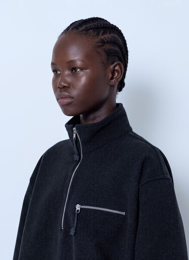 LN-CC® - Cecilie Bahnsen: Cbfrederik Half-Zip Jacket - Black Cecilie Bahnsen Cbfrederik Half-Zip Jacket Black cec0266022