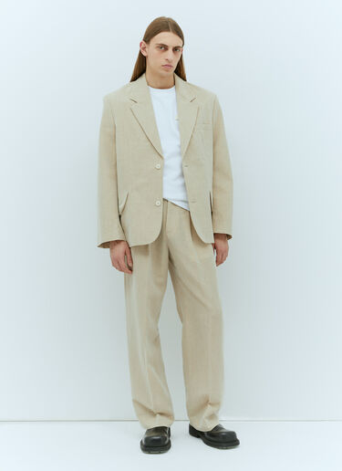 La Veste Titolo Blazer Jacquemus La Veste Titolo Blazer Beige jac0156001