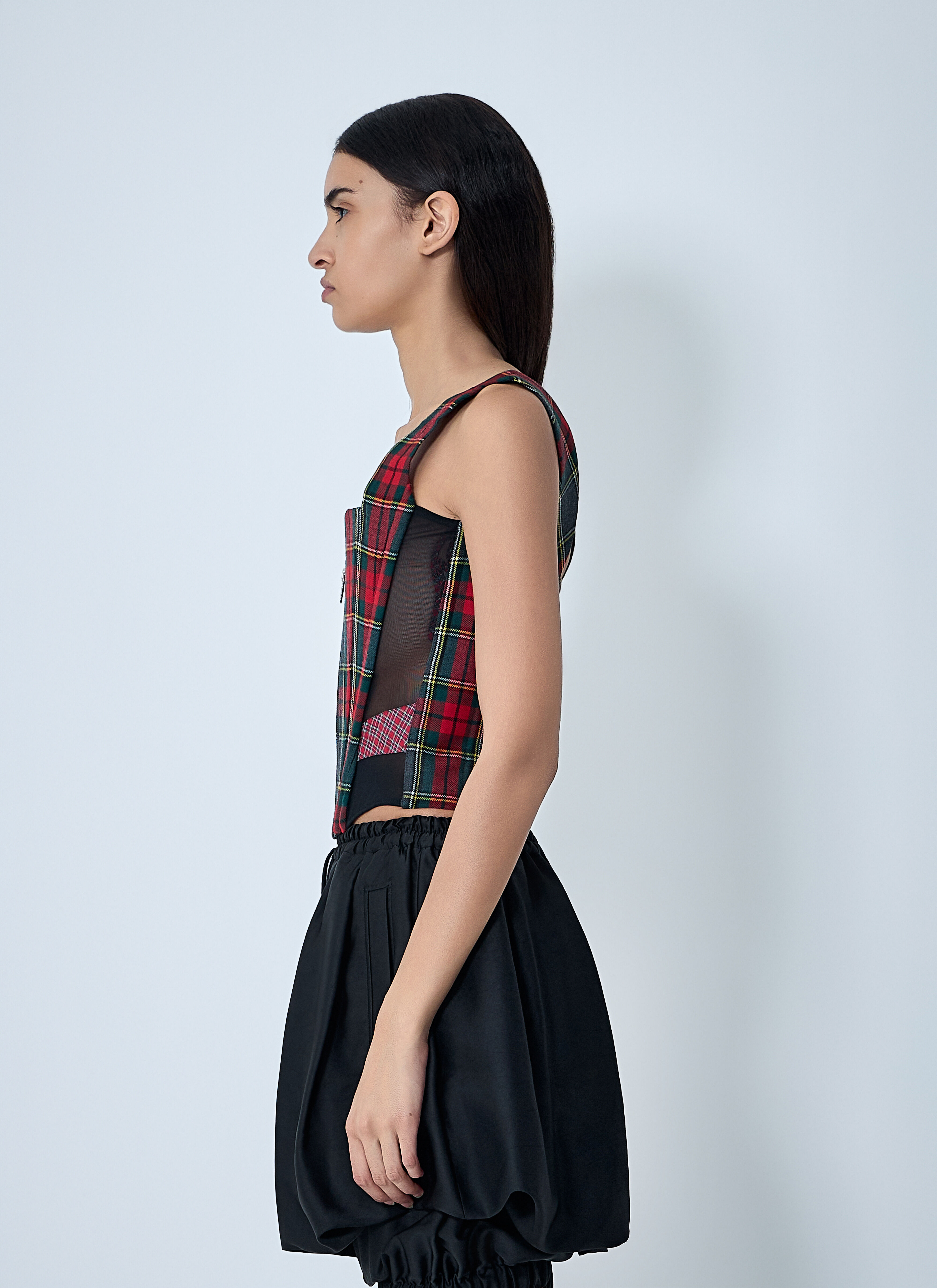 Vivienne Westwood Women's' Juliet Check Corset in Green | LN-CC®