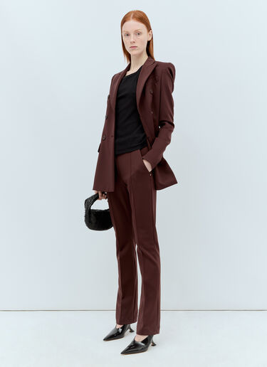 Sportmax 테일러드 저지 팬츠  브라운 spx0255003