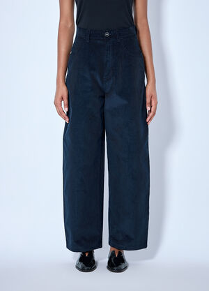 RÓHE Berber - Barrel Leg Trousers Navy roe0265019