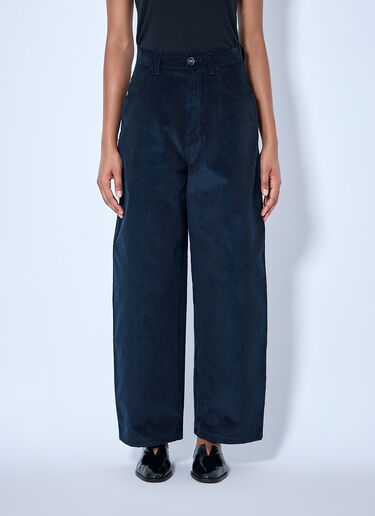 LN-CC® - RÓHE: Berber - Barrel Leg Trousers - Navy RÓHE Berber - Barrel Leg Trousers Navy roe0265019