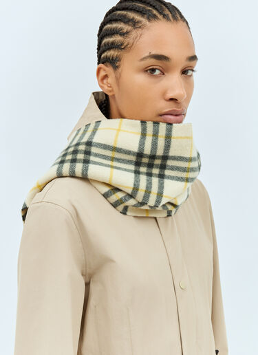 Burberry Narrow Check Cashmere Scarf Cream bur0358001