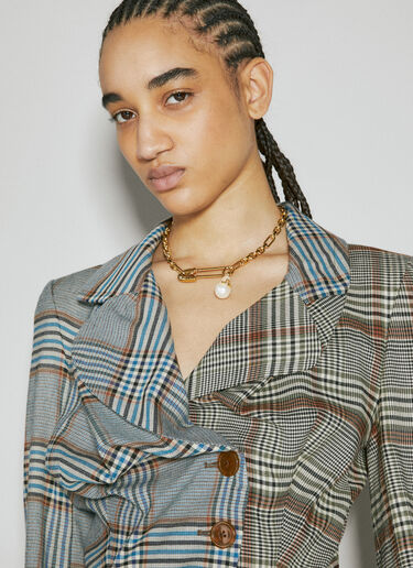 Vivienne Westwood Drunken 精裁西装外套 灰色 vvw0253008