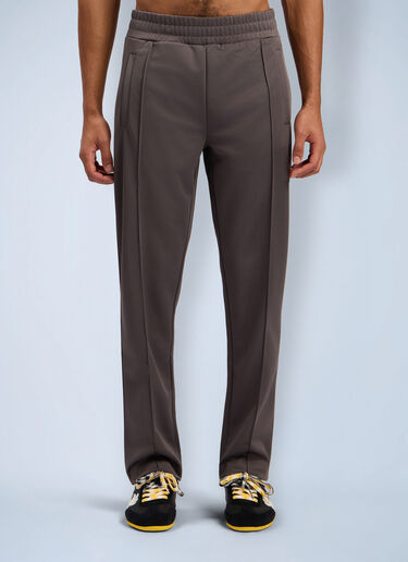 Curved Logo Track Pants Palm Angels Curved Logo Track Pants Grey pma0162107