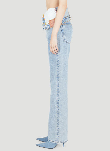 Y/Project Asymmetric Waist Jeans Blue ypr0254019