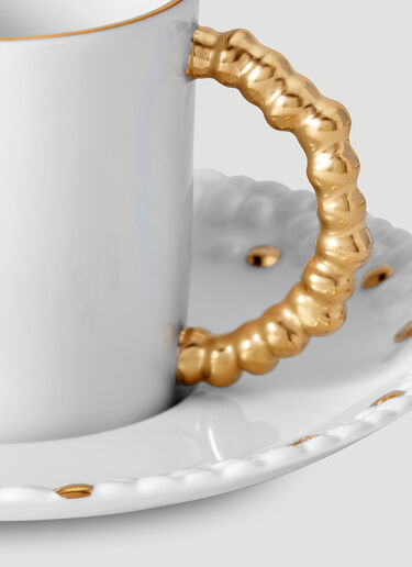 Mojave Espresso Cup And Saucer L'Objet Mojave Espresso Cup And Saucer White wps0670237