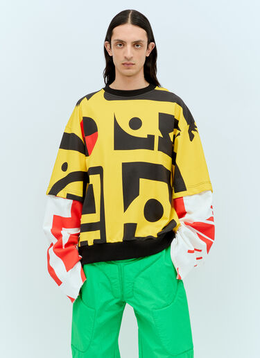 Walter Van Beirendonck Dawleetoo 宽大运动衫 黄色 wlt0156013