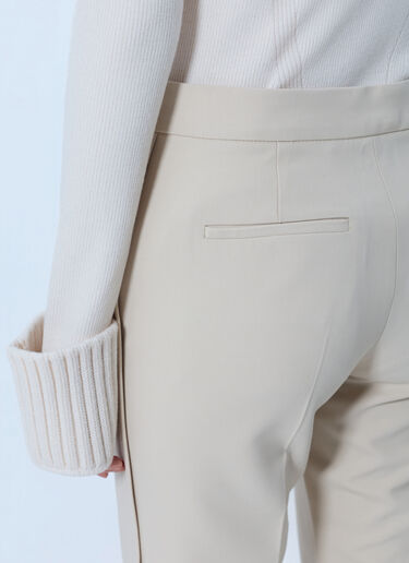 LN-CC® - Sportmax: Tailored Wool Grain-de-Poudre Trousers - Beige Sportmax Tailored Wool Grain-de-Poudre Trousers Beige spx0266209