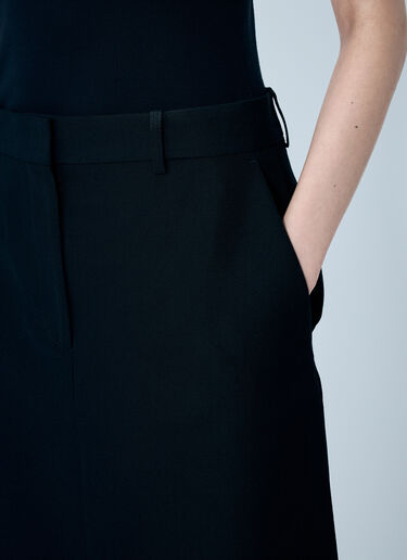 TOTEME Low-Waist Straight Skirt Black tot0259037