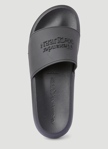 Alexander McQueen Hybrid Signature Slides Black amq0245084