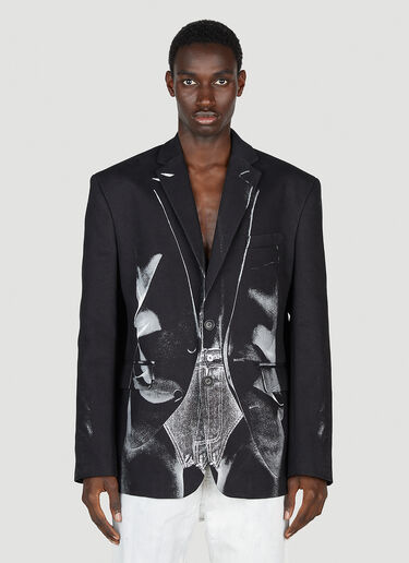 Y/Project x Jean Paul Gaultier 트롱프뢰유 잰티 블레이저 블랙 ypg0152011