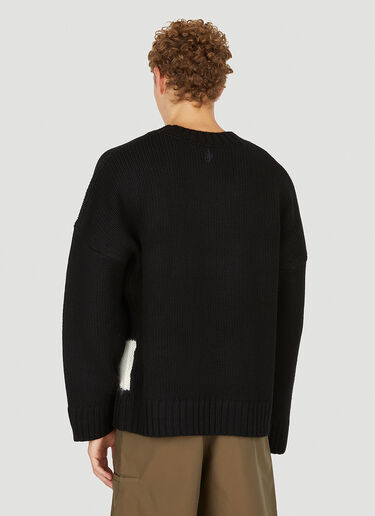 JW Anderson Oversized Swan Knitted Sweater Black jwa0149011