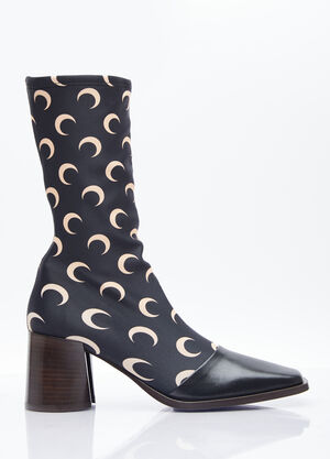 Coperni Regenerated Moon Jersey Ankle Boots Black cpn0253019