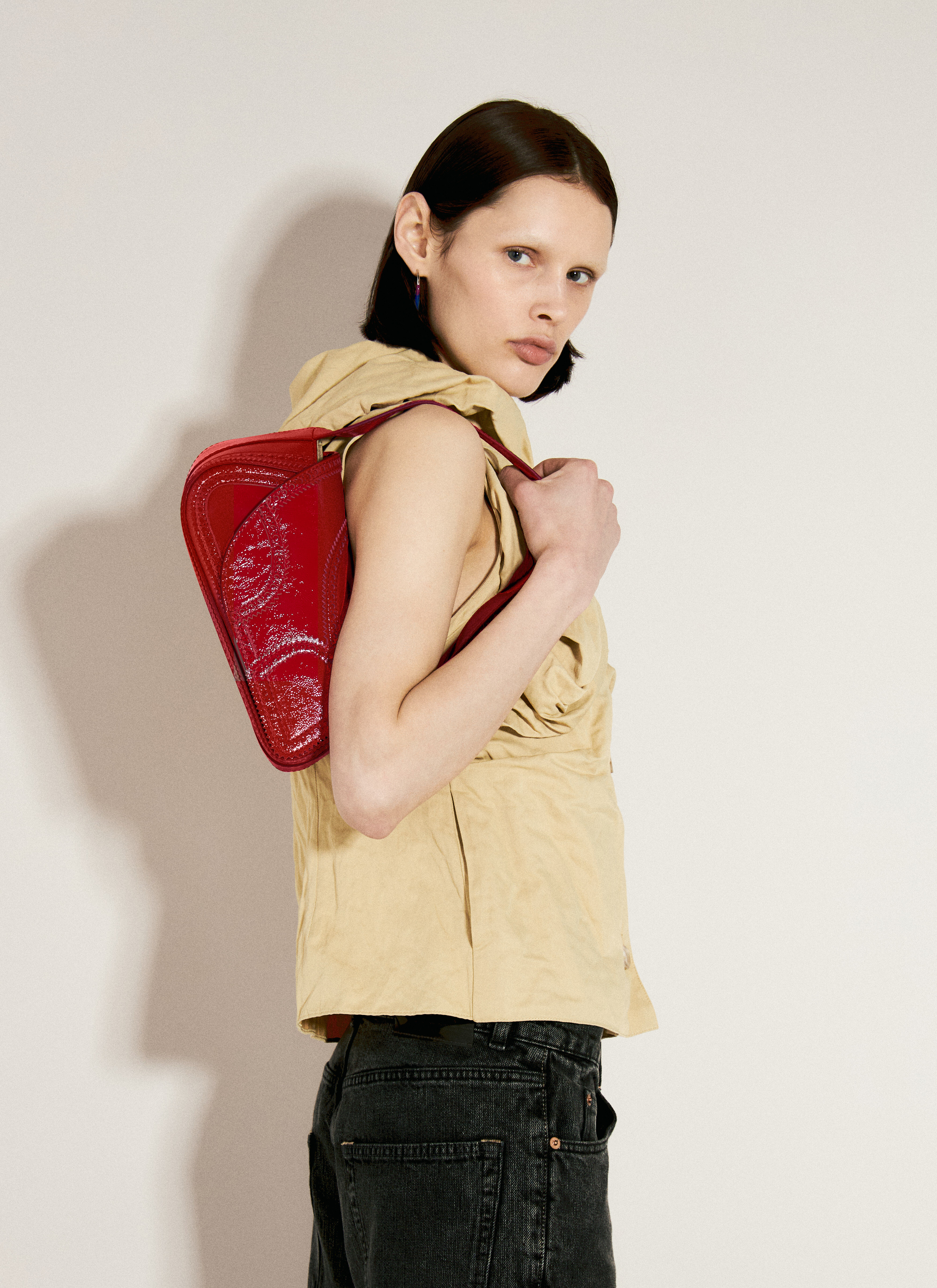 Kiko Kostadinov Women's Trivia Shoulder Bag in Red | LN-CC®