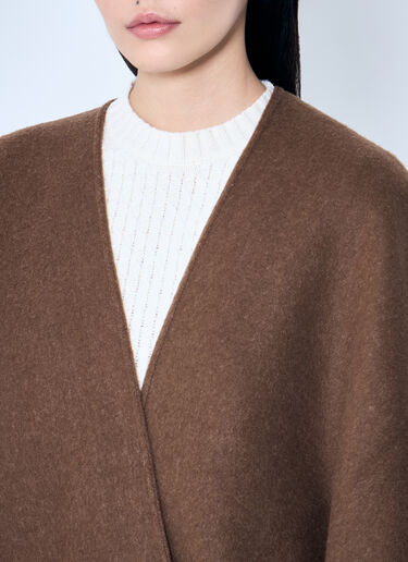 자카드 울 판초 Max Mara 자카드 울 판초 브라운 max0259024