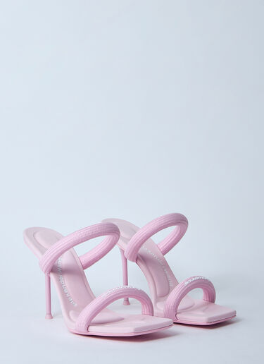 Alexander Wang Julie Tubular Heeled Sandals Pink awg0260011