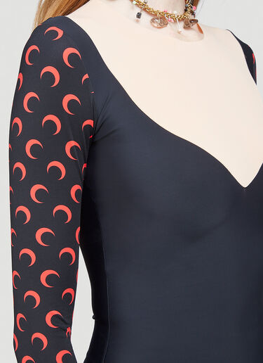 Trompe L'oeil Neckline Top Marine Serre Trompe L'oeil Neckline Top Black mrs0246012