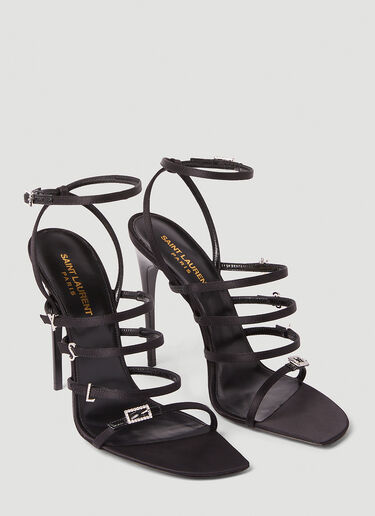 Saint Laurent Jerry High Heel Sandals Black sla0252040
