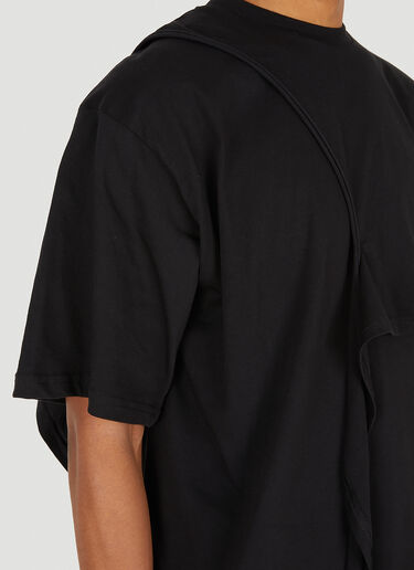 Otto Wrap T-Shirt Ottolinger Otto Wrap T-Shirt Black ott0348006
