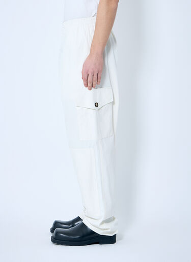 Bottega Veneta Light Cotton Twill Pants White bov0159001