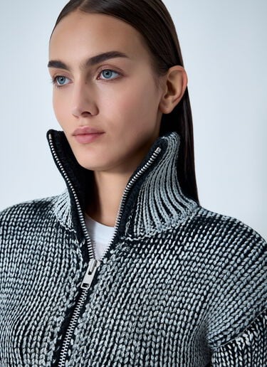 Coated Rib Cardigan VAQUERA Coated Rib Cardigan Black vaq0262009