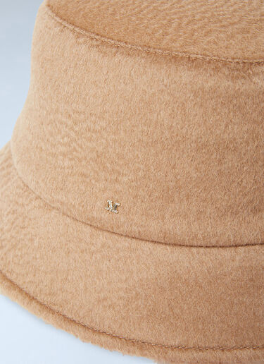 Max Mara Fiducia Teddy Lined Bucket Hat Camel max0254095