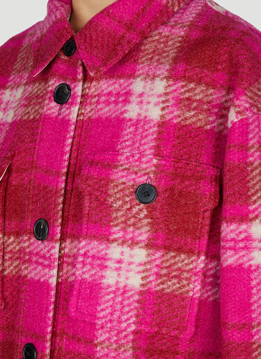 Isabel Marant Étoile 하벨리 체크 재킷 핑크 ibe0251015