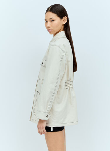 Max Mara 드릴 재킷 화이트 max0256026