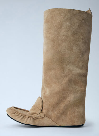 Acne Studios Suede Ankle Boots Beige acn0264012