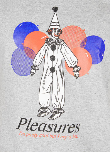 Pleasures Amused T-Shirt Silver pls0146030