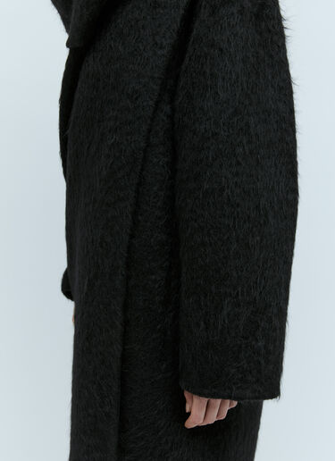 The Row Orlando Wool Coat Black row0253025