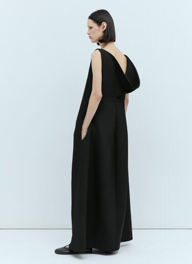 The Row Rhea Wool Dress Black row0253028
