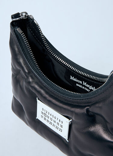 Maison Margiela 微型 Glam Slam 新月单肩包  黑色 mla0259027