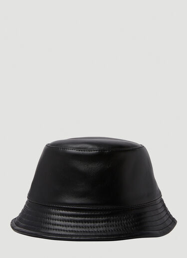 Isabel Marant Haley Leather Bucket Hat Black ibm0150014