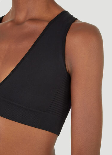 Rick Owens V-Neck Bra Top Black ric0245036