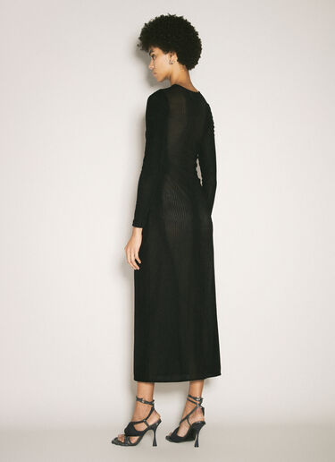 Jean Paul Gaultier 모핑 핀스트라이프 미디 원피스 블랙 jpg0258034