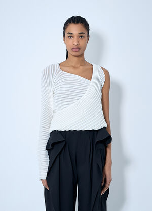 JW Anderson Stream Knit Top Brown jwa0260006