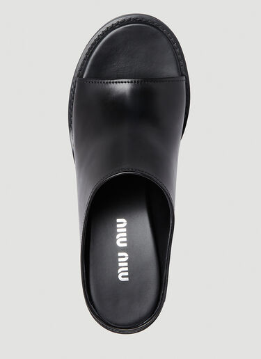 Miu Miu High Heel Mules Black miu0252033
