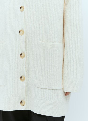 TOTEME Bouclé Knit Cardigan Beige tot0256022