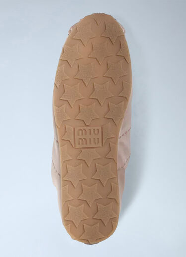 LN-CC® - Miu Miu: Plume Technical Fabric and Suede Sneakers - Beige Miu Miu Plume Technical Fabric and Suede Sneakers Beige miu0266049