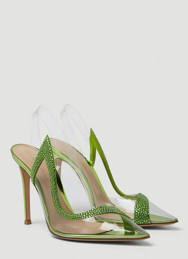 Gianvito Rossi Hortensia スティレット105ヒール グリーン gia0249014