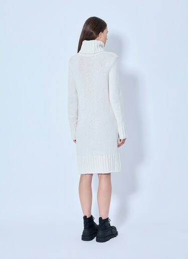 Moncler Turtleneck Knit Dress White mon0266044