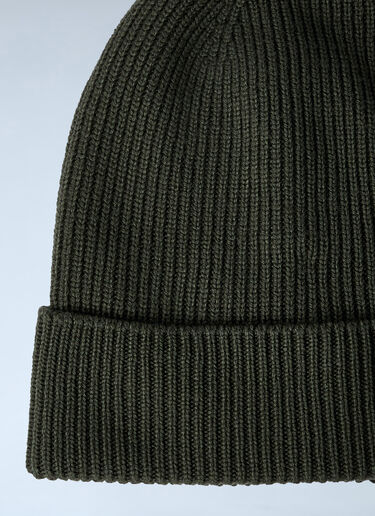 Logo Motif Beanie Hat Moncler Logo Motif Beanie Hat Khaki mon0162018
