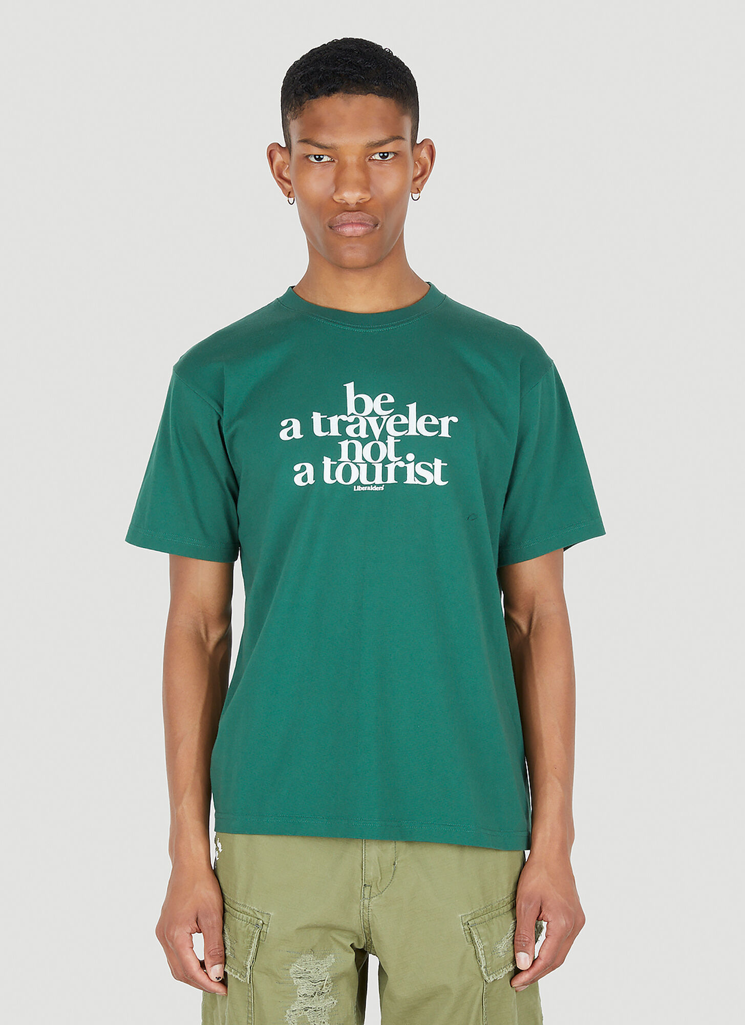 Liberaiders Be A Traveller T-shirt In Green