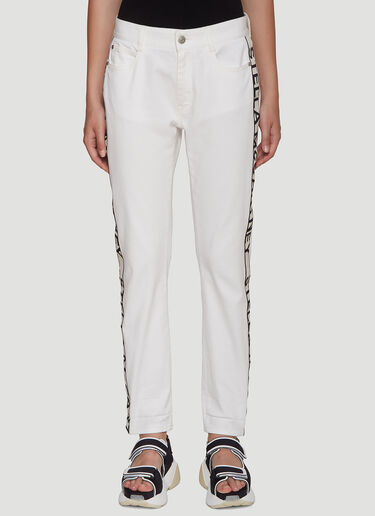 Stella McCartney Logo Stripe Jeans White stm0239016